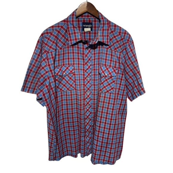 Wrangler Western Button Front Short Sleeve Shirt Multicolor Size 2x - Picture 7 of 7